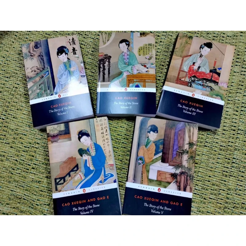 The Story of The Stone Book Classic Literature Vol.1-5 English Version Single Book Available By David Hawkes Cao Xueqin