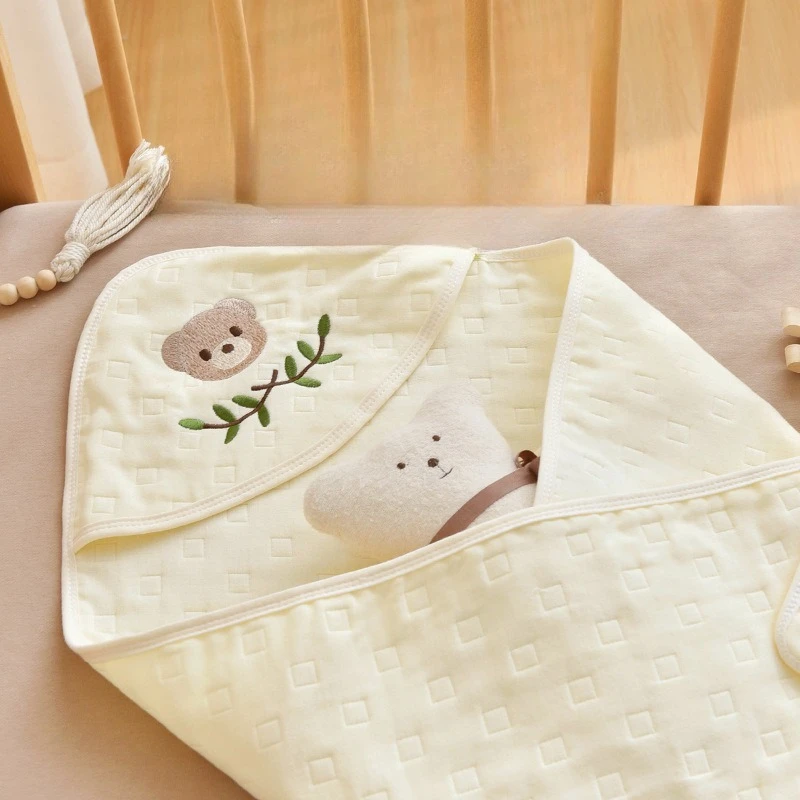 Coperte estive sottili per neonato, simpatico cartone animato, coniglietto, orso, coperta per neonato, coperta per fasciatoio in morbido cotone