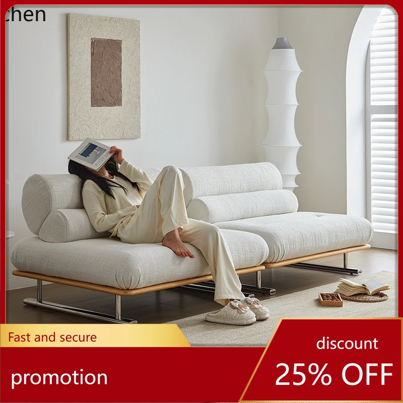 

HT module living room log wabi sabi antique | Small apartment tofu block sofa