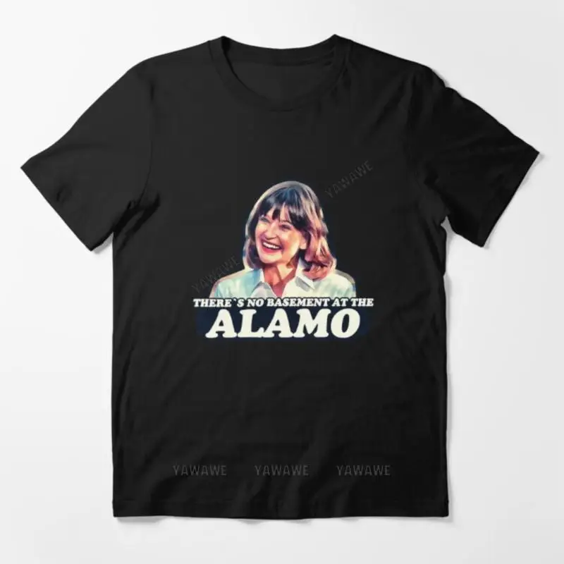 Men cotton fashion t-shirt tops Jan Hooks – There’s no basement at the Alamo – Pee Wee’s Big Adventure Essential T Shirt