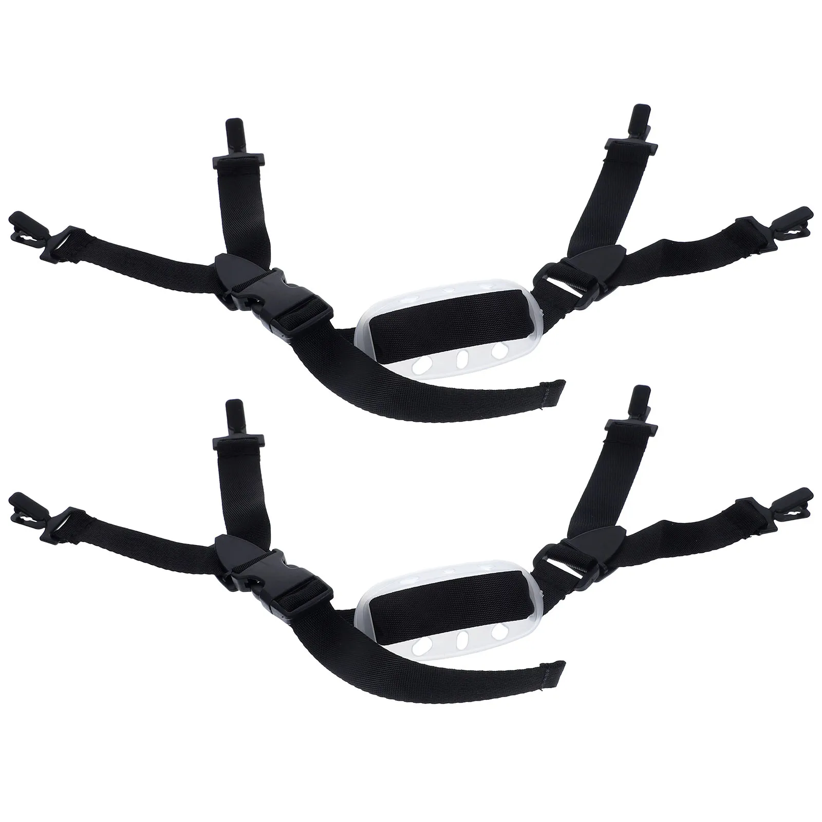 

2pcs Chin Strap Durable Nylon PP Adjustable Wear-Resistant Strap Replacement for Construction Hard Hat