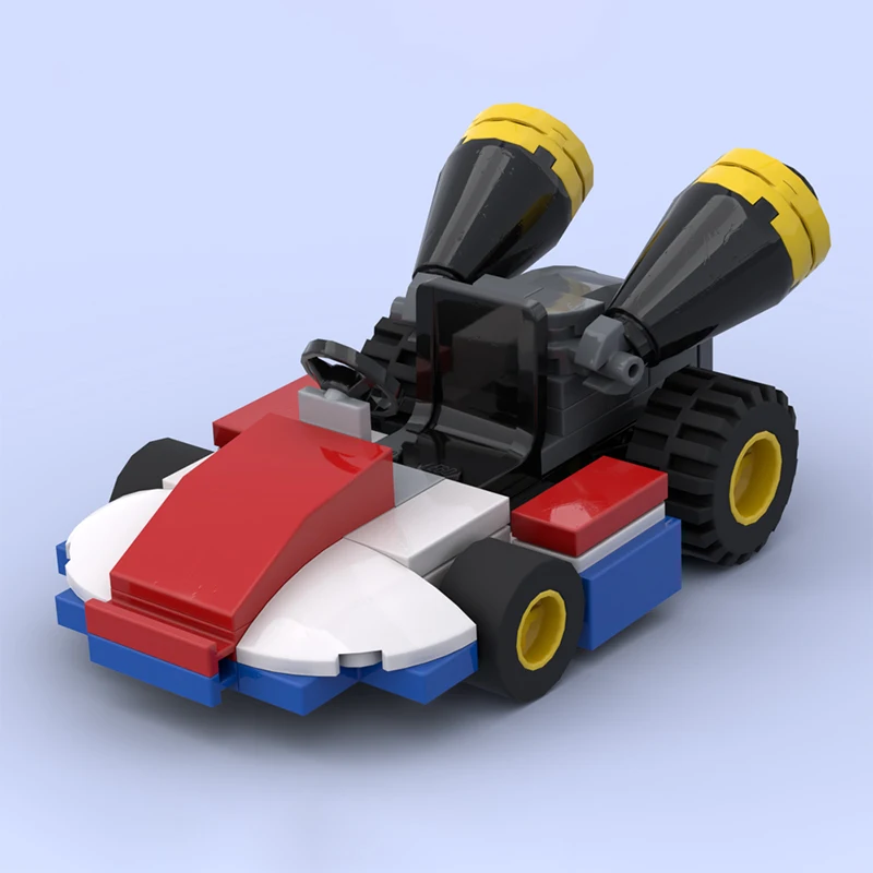 

66 шт. MOC Kart Standard Kart 8 масштаб минифии итальянские строительные блоки сантехника искра творчество в рождественском здании подарок