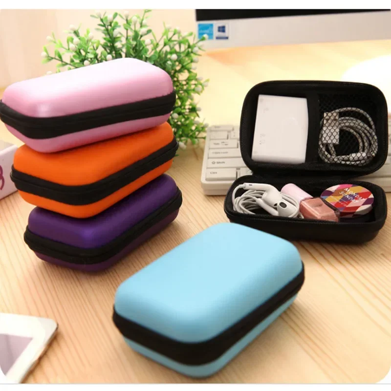 Home Portable Zip Lock Organizer Case Storage Box Rectangle Storage Bag Mobile Phone Data Cable Charger Fingertips Package Bag