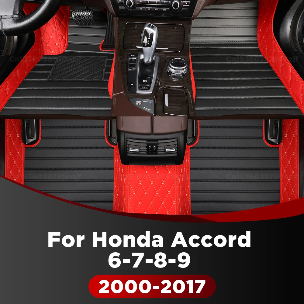 

Для Honda Accord 6 Accord 7 Accord 8 Accord 9 2000-2017 автомобильный напольный коврик на заказ автомобильный ковер аксессуары для интерьера защитные