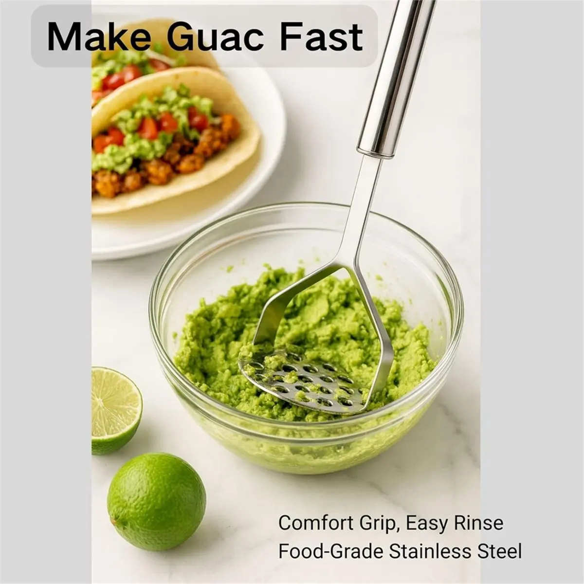 Big Discount 3 PCS Potato Masher,Bean Smasher,Food Fruit Egg Masher Metal,Masher Kitchen Tool Food Fruit Egg Masher Set