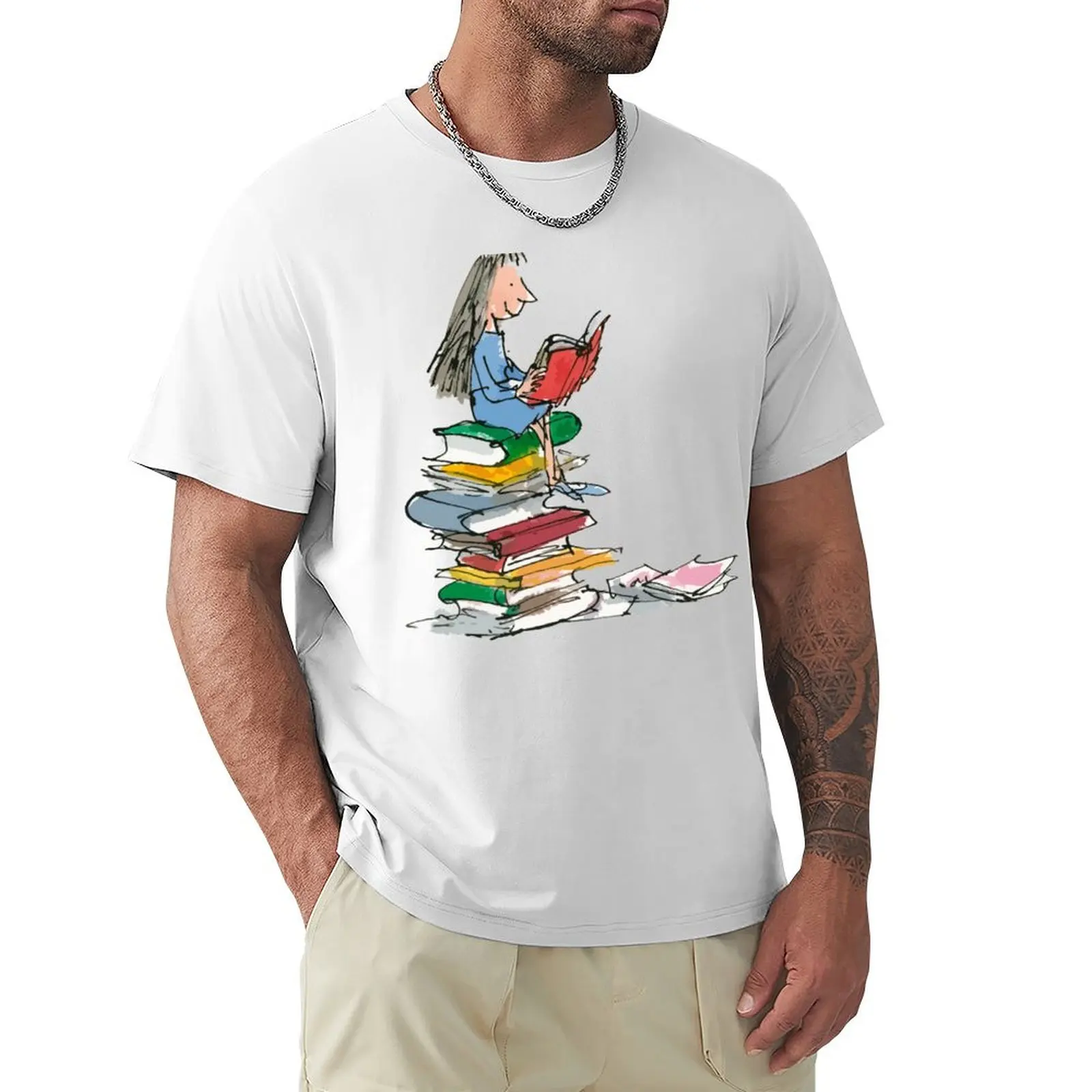 

Matilda Reading T-Shirt Aesthetic clothing sublime funny t shirts for men
