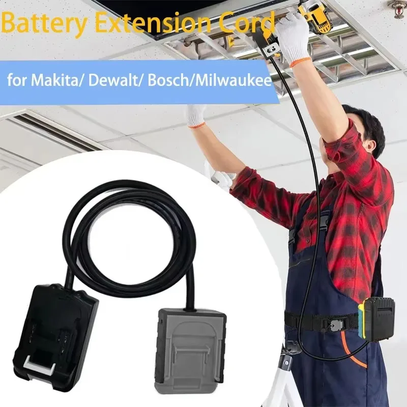 

Инструмент-удлинитель для аккумулятора с вилкой европейского стандарта, подходит для Makita, Bosch, Milwaukee, для литиевых батарей DeWalt 18 В и инструментов