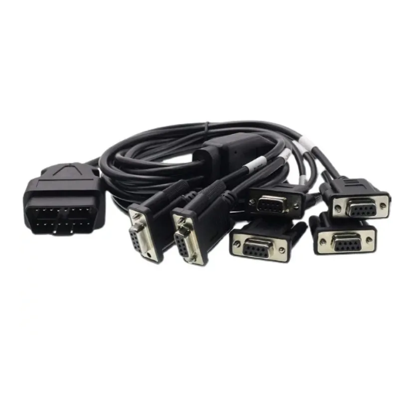 RS232 Serial  to 6  Female Cable, Auto Diagnostic Connection Wire for Vehicle Fault Detection