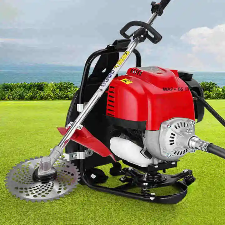 Agriculture Backpack Hand Held Grass Cutter 4 Stroke Manual Engine Brush Cutting Machine Farm Weeding Machine