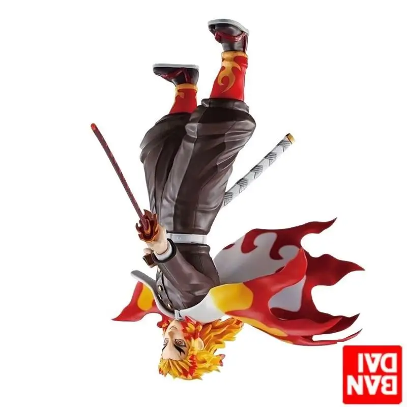 

Japanese Comics Bandai Original Figurine DEMON Slayer Rengoku Kyoujurou Assembly Model Off Open Office Ornament Gift Collection