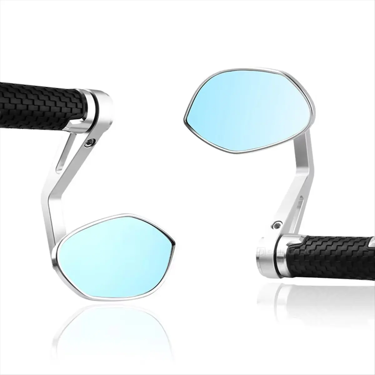 B09A For Vespa Sprint 150 S150 GTS300 GTV RA Motorcycle Handlebar Mirrors Rear View Mirror Black