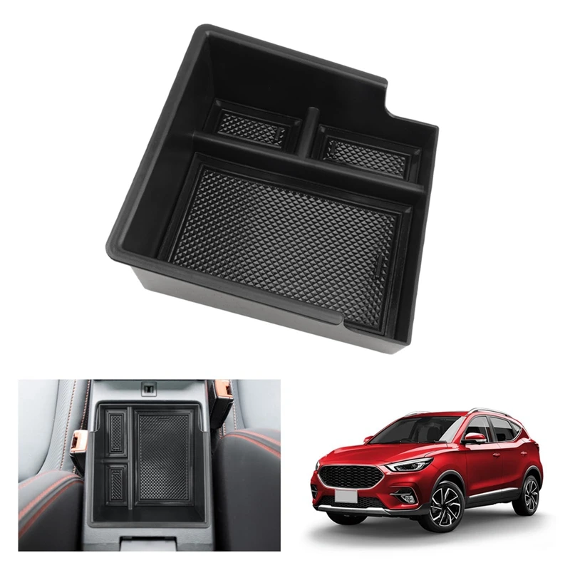 Organizador de consola central para MG ZS 2022 2023 2024, caja de almacenamiento para reposabrazos, bandeja, guantera, accesorios interiores