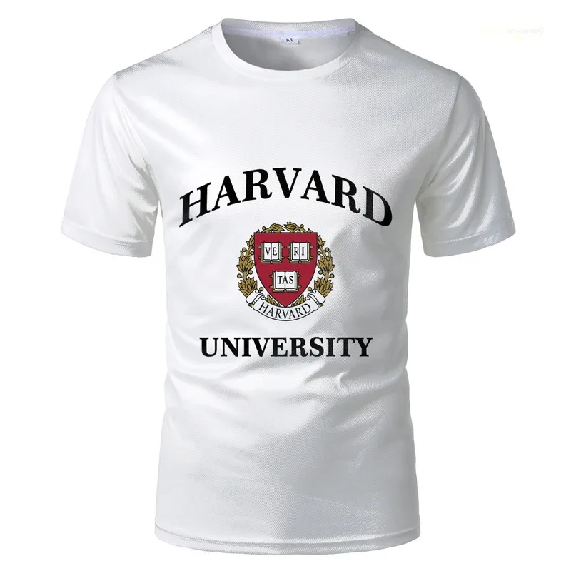 

Harvard University Logo 3D Printed Men's T-shirt Men Designer Clothes Customized Wholesale Tops For Various Prestigious Schools