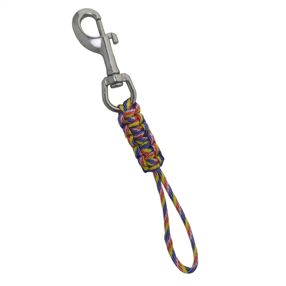 316 Edelstahl Tauch-Schwenkhaken Sicherheitsleine für Tauchgeräte BCD Anti-Verlust-Seil für Taschenlampe Kamera SMB Halterung – Detail 4