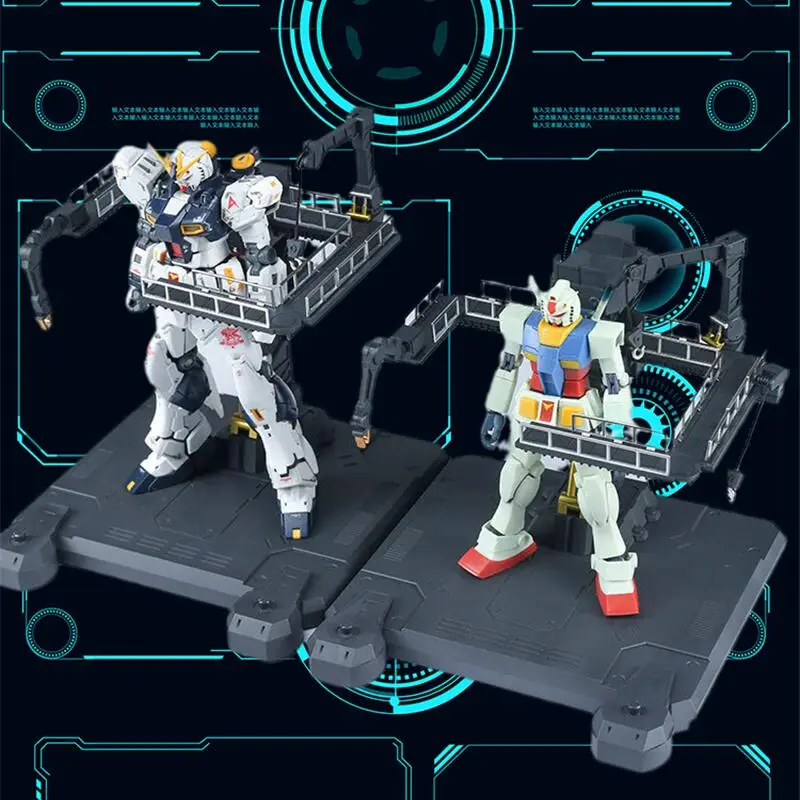 1/144 garaż Model stojak na Gundam uniwersalna platforma Hangar prezentacja Anime kolekcja figurek zabawki pokaż etap