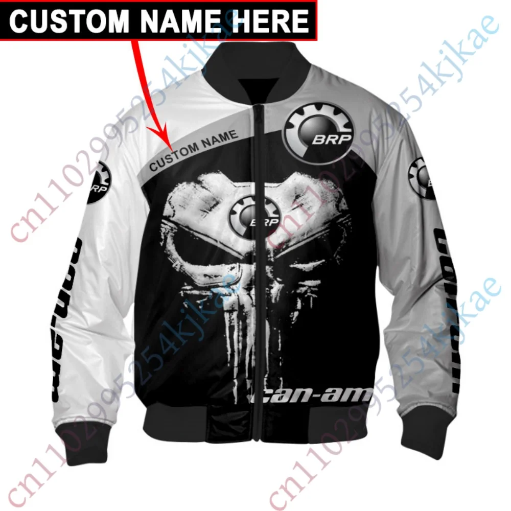 

New Can-am Bomber Jackets For Men's clothing Winter Lightweight Baseball Uniform Hip Hop Windbreaker Harajuku Streetwear Coat