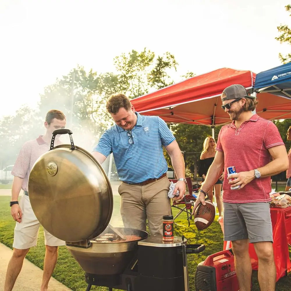 Outdoor Electric Pellet BBQ Smoker Grill, Perfect for Ribs, Brisket, Chicken, Searing & Smoking with 100% Wood Pellets