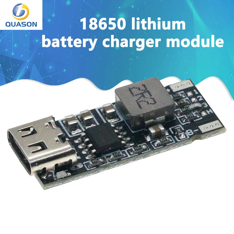 18650 lithium battery charger module with high current 21700 polymer ternary 5V to 4.2V Type-C