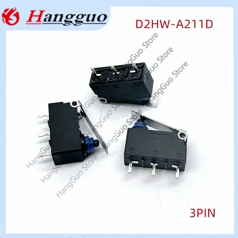 D2HW-A211D sealed waterproof dust button touch switch car micro 3-pin handle