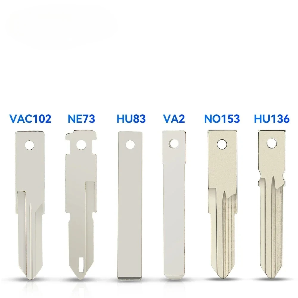 10PCS For Renault Megane Laguna Duster Clio Peugeot Citroen Nissan Remote VAC102 VA2 HU83 NE73 HU136TE NO153 Key Blade