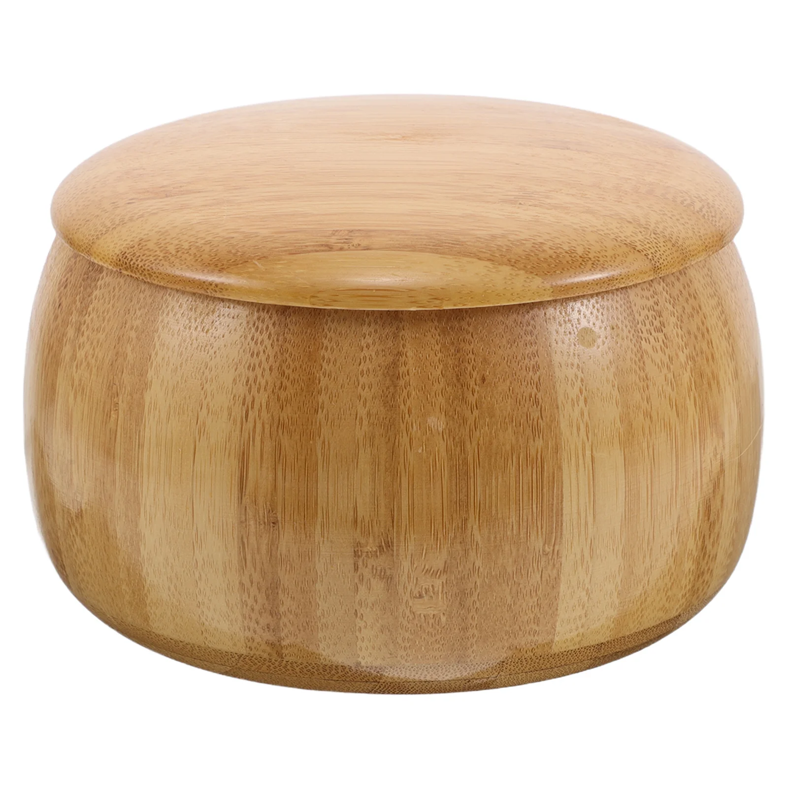 

1pcs Solid Chess Storage Pot 5.50X5.50X3.34In Large Capacity Wooden Bowl With Lid For Chess Pieces Tea Snacks Decor