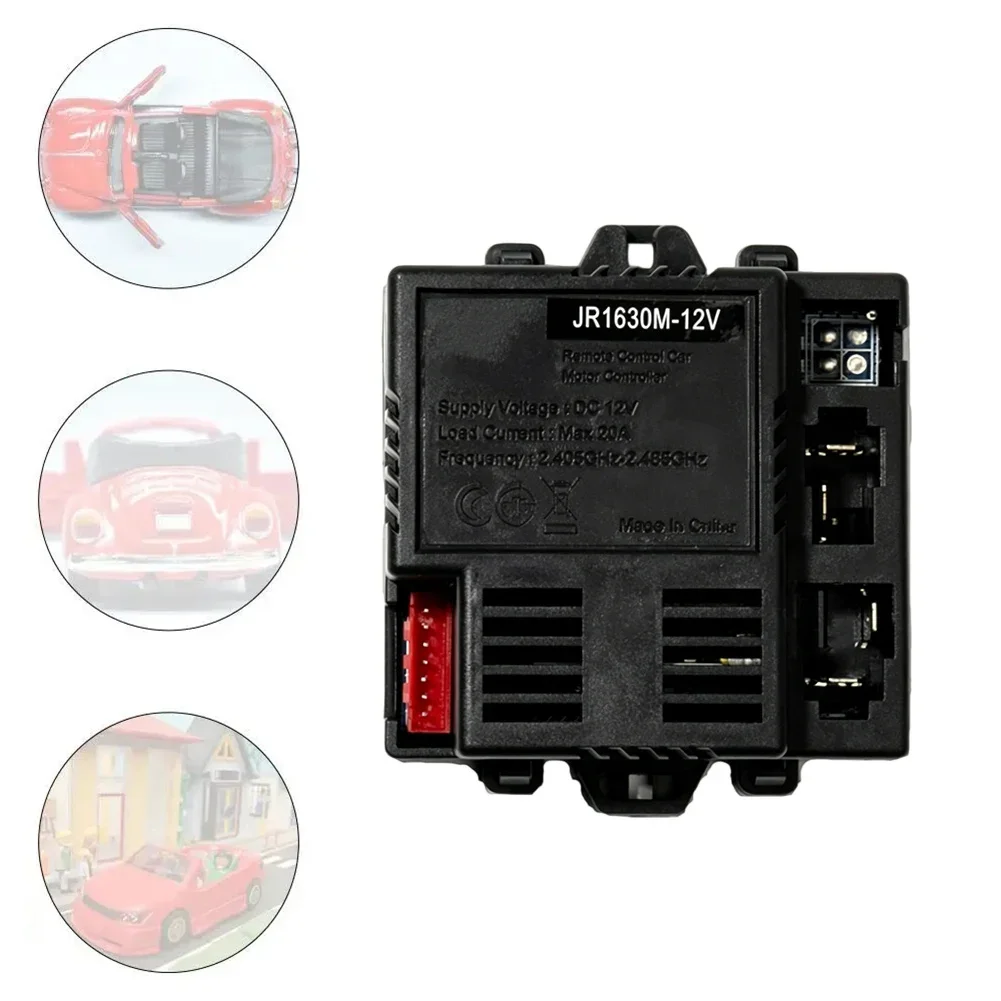 JR1630M-12V Control Box 12V Receiver For Electric Ride On T'oy Car Replacement Part Remote Control Circuit Board Black ABS