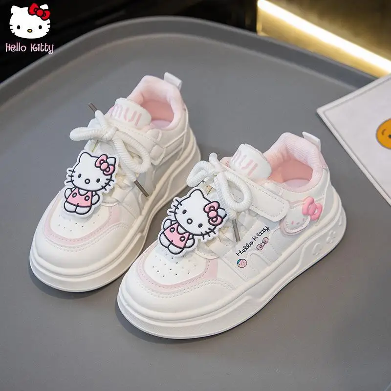 

Anime Hello Kitty Girls Sports Shoes Kawaii Soft Sole Children's Shoes Cartoon Fashion Comfort Casual Running Shoes Gift