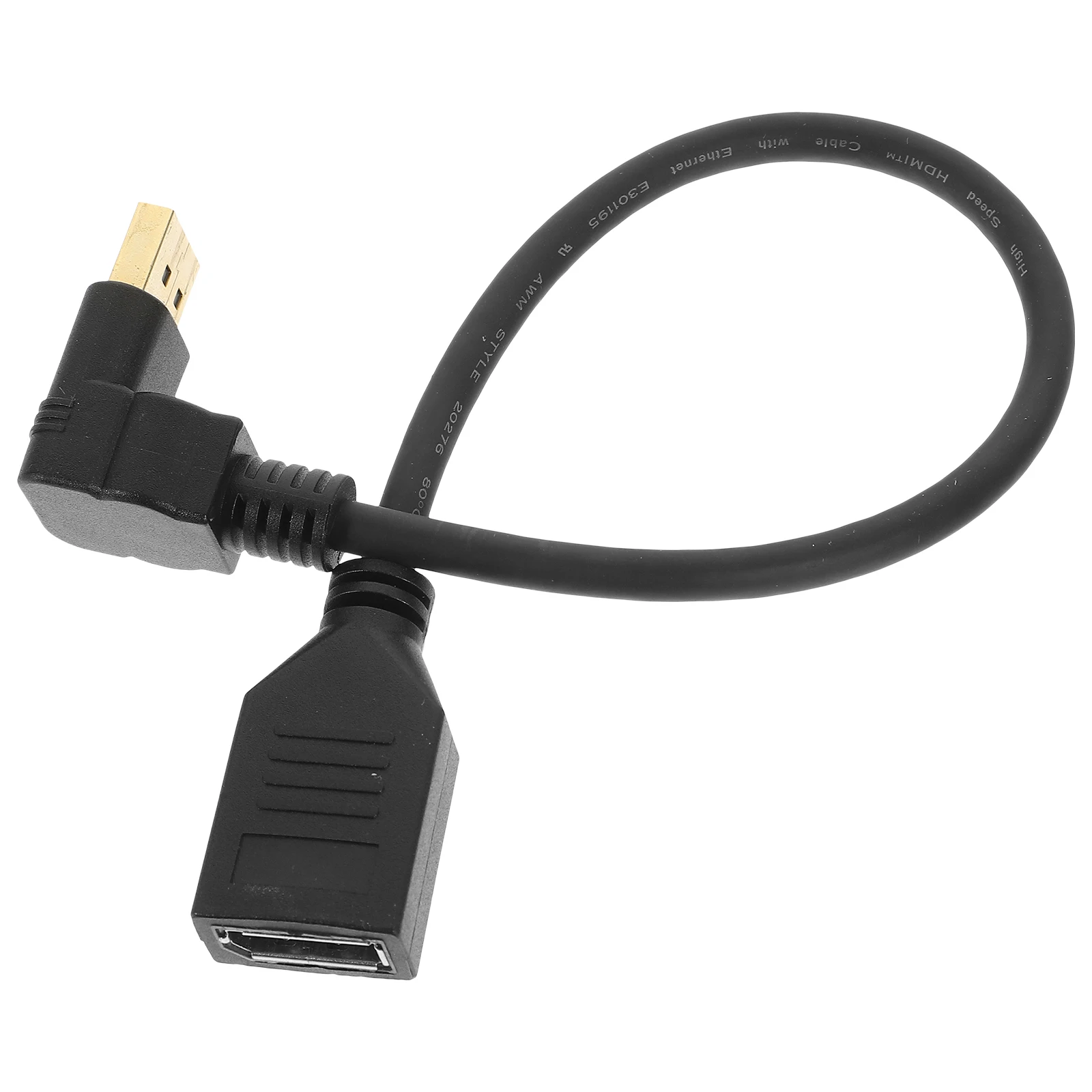 

Displayport Cable .2 4K Male to Female Extension for Monitor PC Upward Curved Design Video Accessory Display Port Adapter