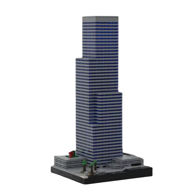 Citi Center Tower skyscraper model 1226pcs small particle MOC matching toy building blocks display creative holiday gifts