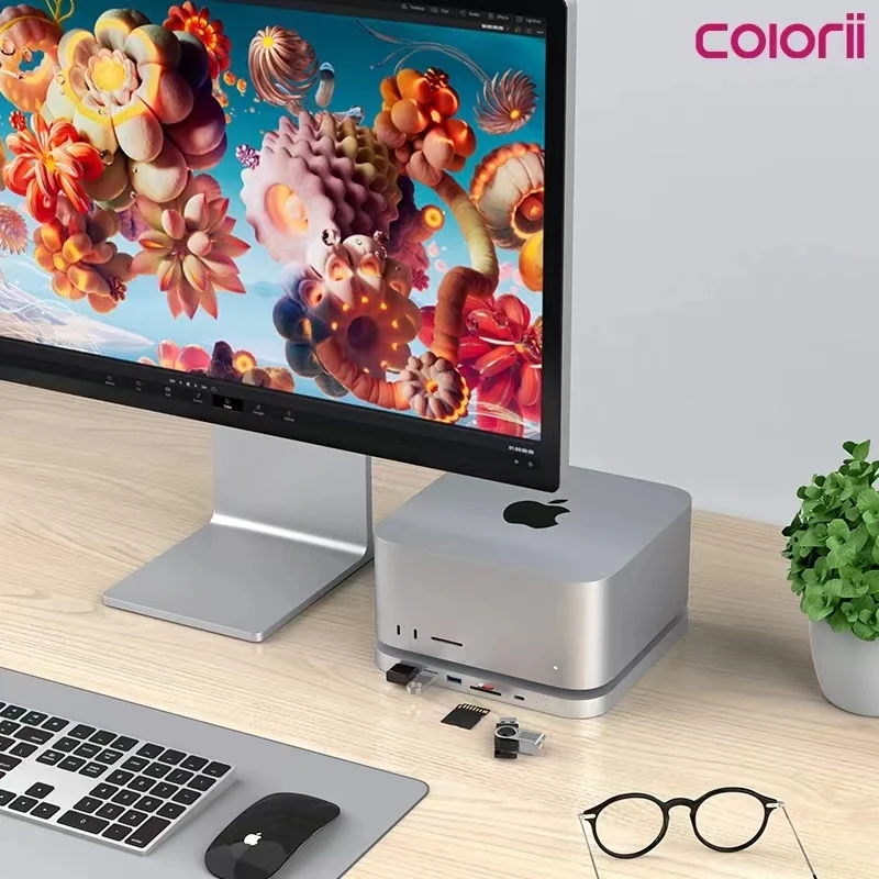 MC25H Mac Mini Hub con uscita video HDMI 4K Porta SATA Disco rigido 2.5 per APLLE M2/M1