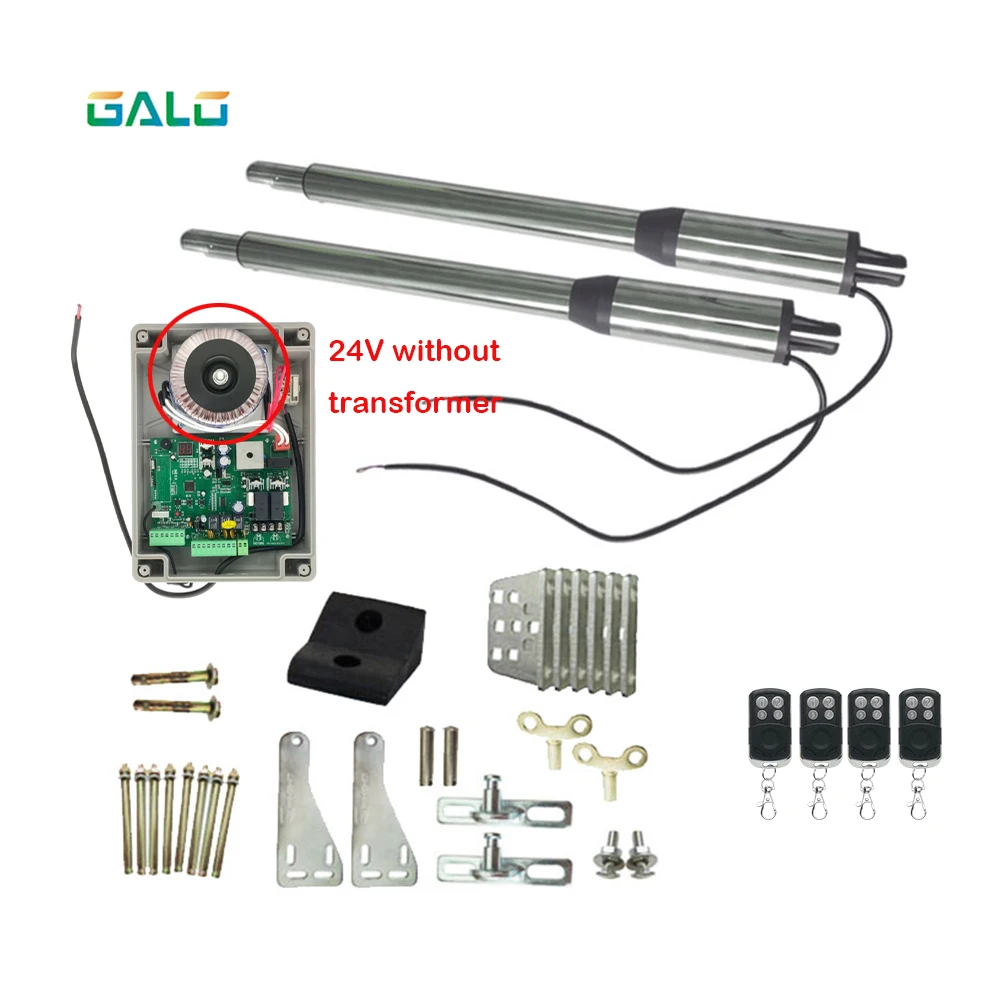 Electric Gates//Electric Swing Gate Opener 300 KG Swing Gate Motor With 4 Remote Control AC220V & AC110V& AC/DC24V