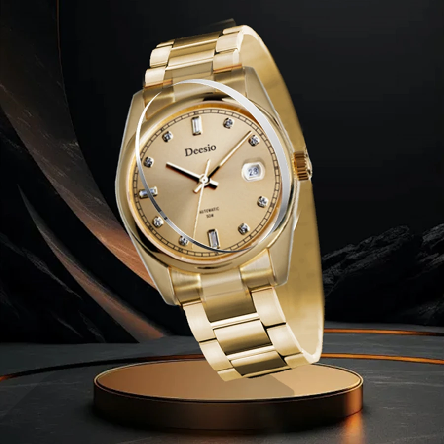 Deesio Luxury Automatic Mechanical Watches Japan Self-Winding Movement Waterproof 50M Couple Watch relojes de pulsera mecánicos