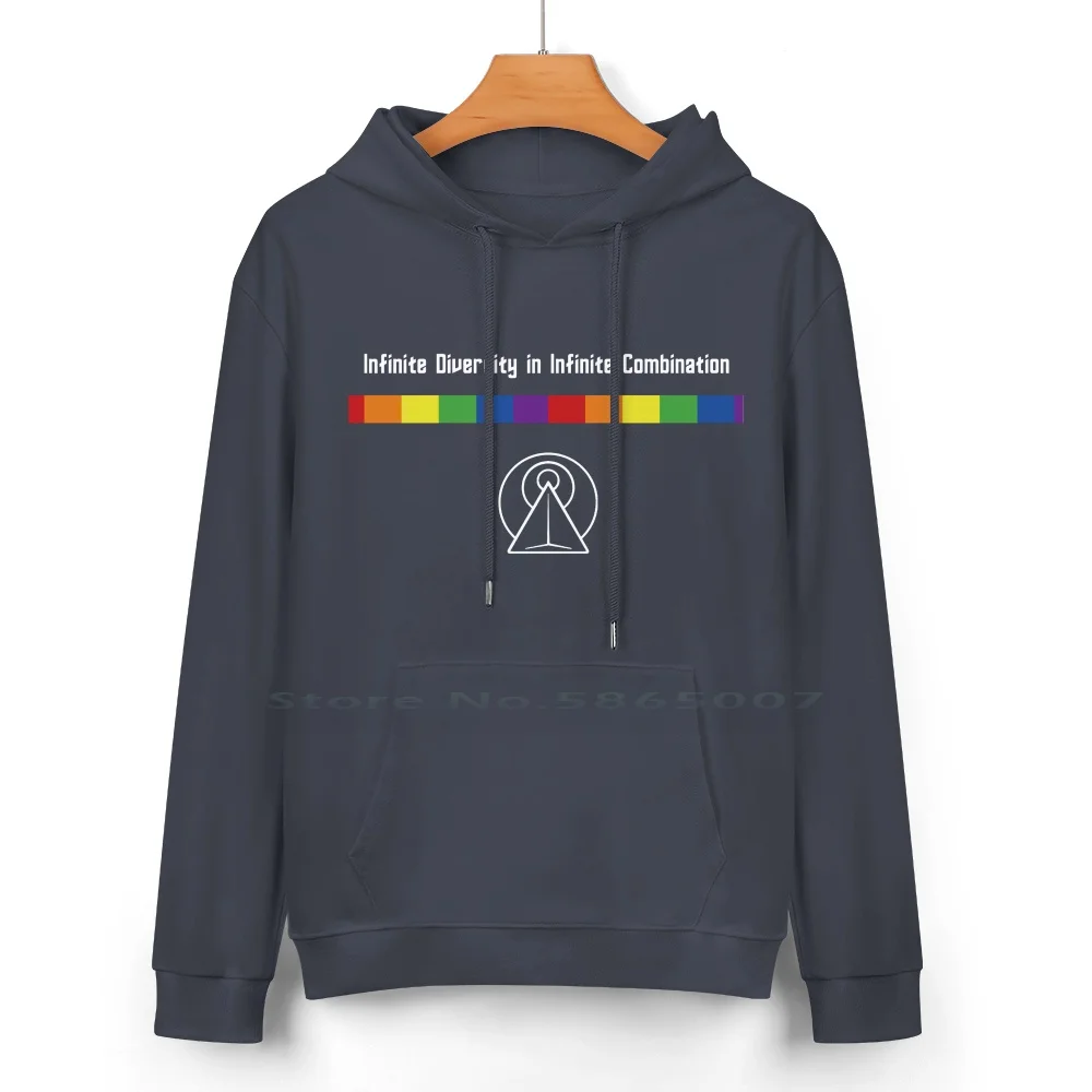 Infinite Pride In Infinite Diversity Pure Cotton Hoodie Sweater 24 Colors Idic Infinite Diversity In Infinite Combination Star