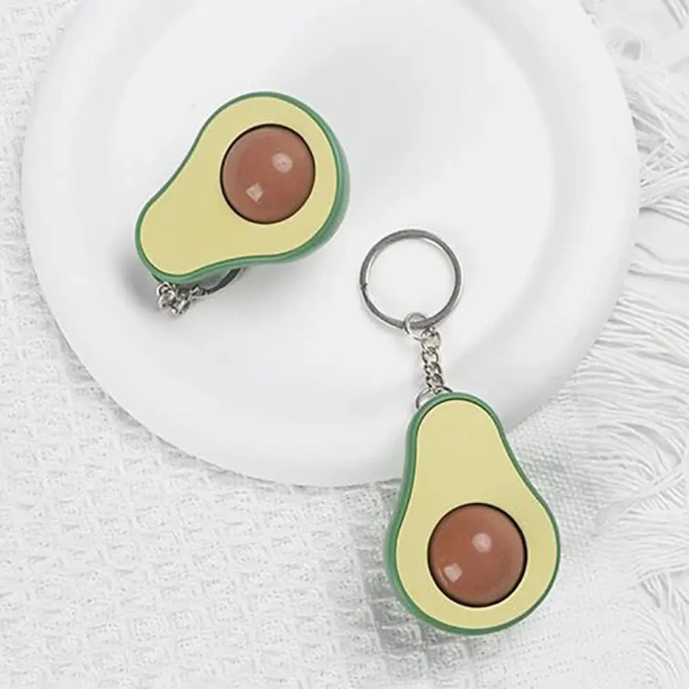 Bag Pendant Avocado Massage Bead Keychain Lanyard Keyring Jewelry Accessories Decompression Toys Charms Car Keychains