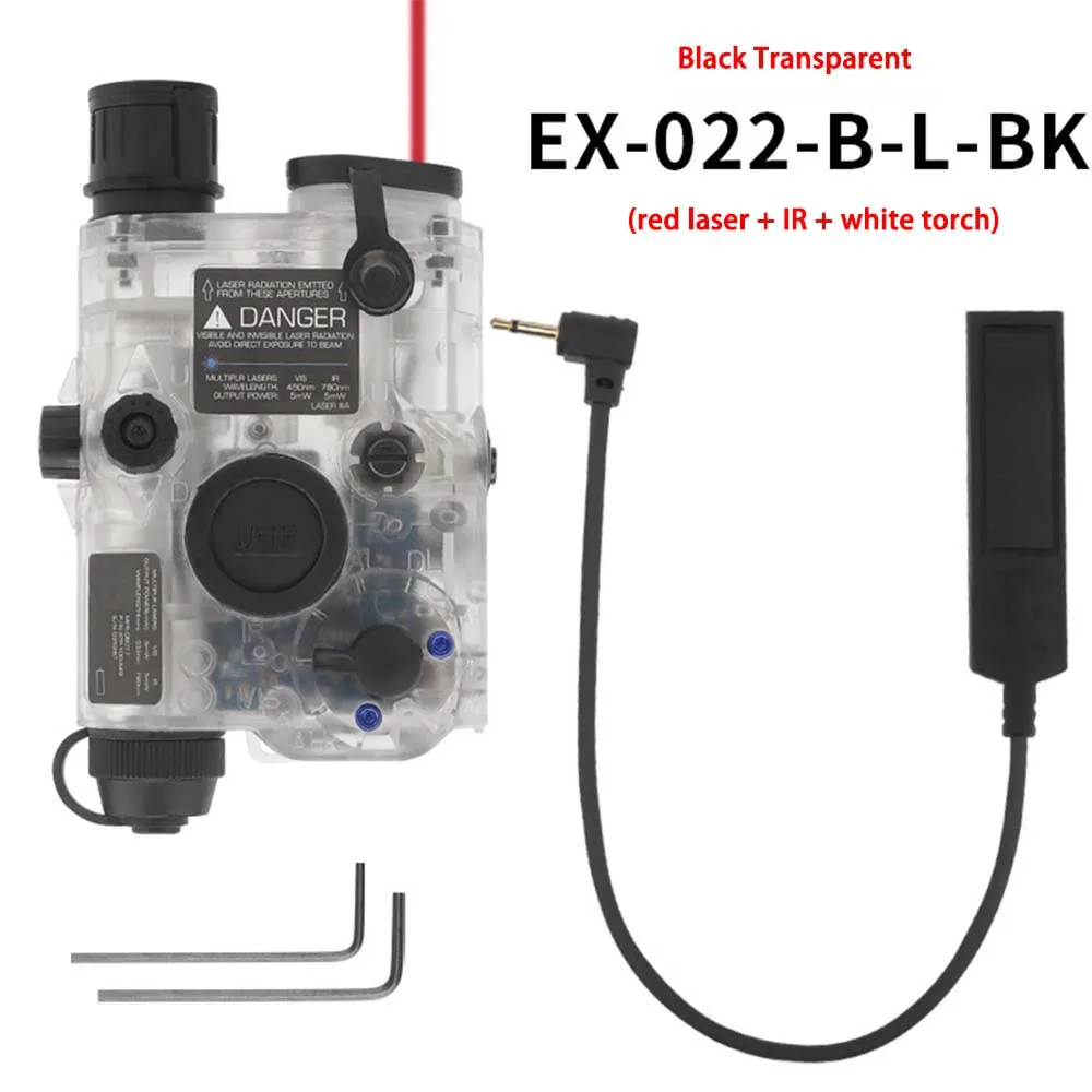 Zk30 Wosport PEQ-15 (Rode Laser + Groene Laser + Zaklamp) Tactische Rood Groene Dual Laser Ray Indicator