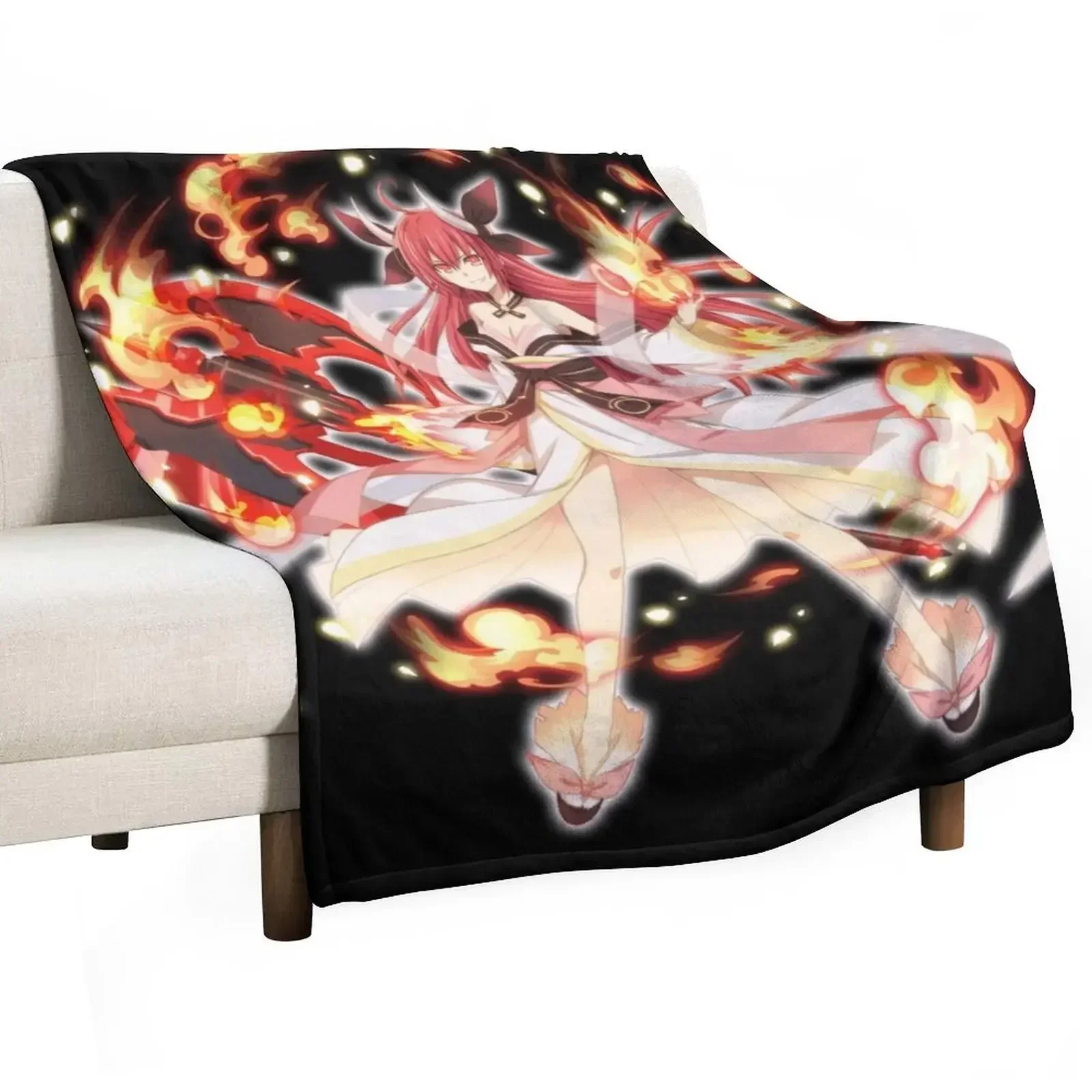 Itsuka Kotori - Date a Live Throw Blanket For Decorative Sofa Plaid on the sofa Blankets