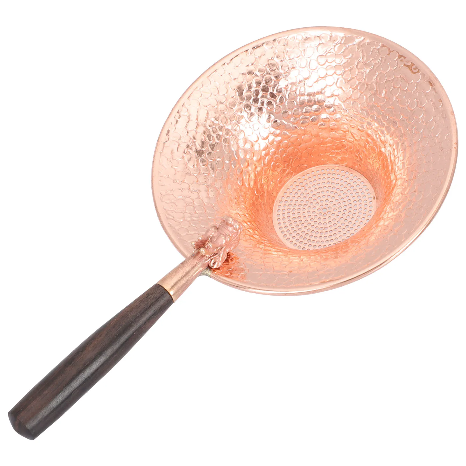 

Copper Tea Strainer Fine Mesh Filter Loose Leaf Infuser H held Sieve Tool For Black Green Herbal Teas Kitchen Bar