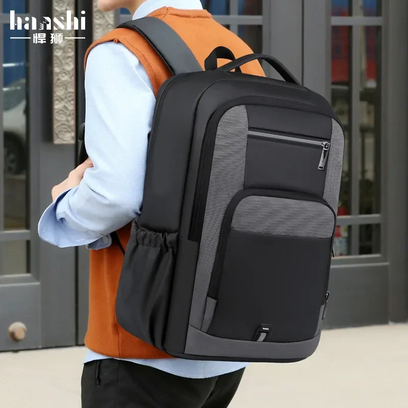 Fashion Men\'s Business Backpack Backpack Large Capacity Commuter Waterproof Computer Bag