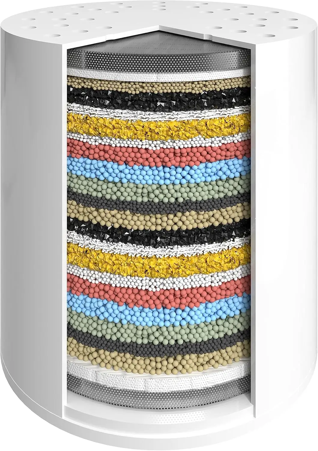 

High Output Shower Filter Cartridge for Sensitive Skin, Filters Chlorine & Impurities, 1-Min Install (23 Stages)