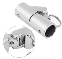 Stainless Steel 22mm/25mm Folding Swivel Accessories Coupling Connector Tube Pipe Boat Hardware Pole Railing Mast Canopy