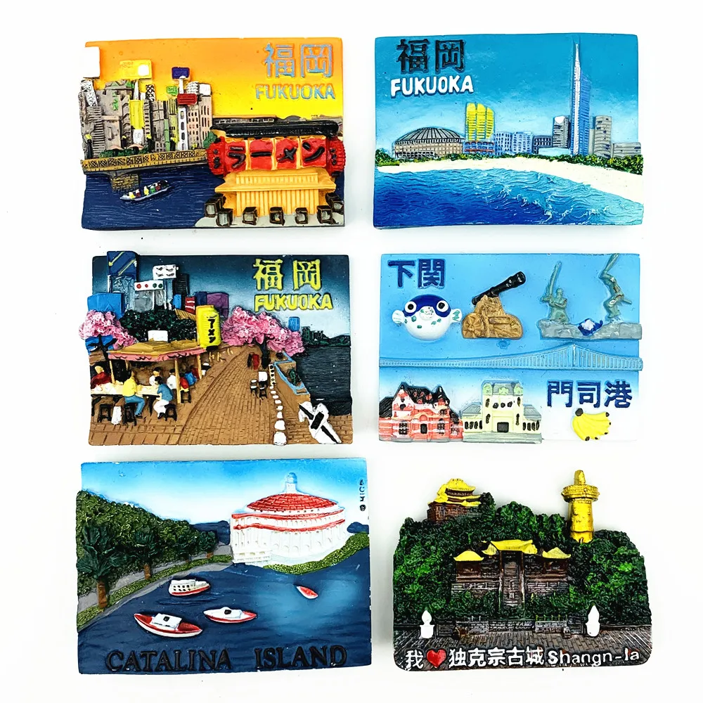 

Special offer Japan And USA 3D Fridge Magnet Tourist Souvenirs Refrigerator Magnetic Decoration Articles Collection