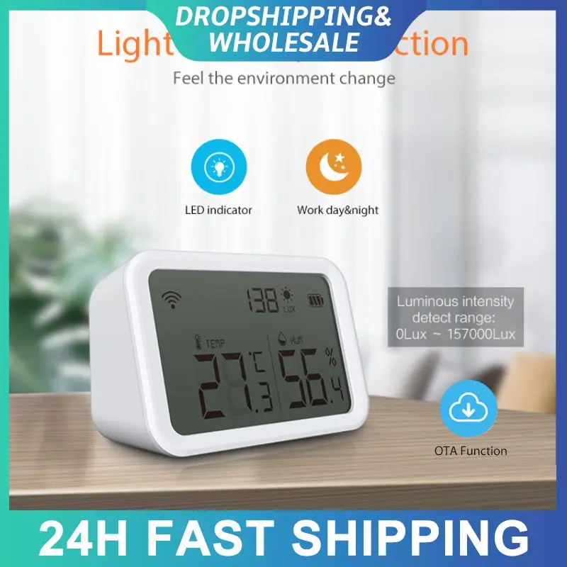 

Hygrometer Real-time Detection Battery Display Tuya Smart Thermometer Detector Smart Thermometer Smart Home