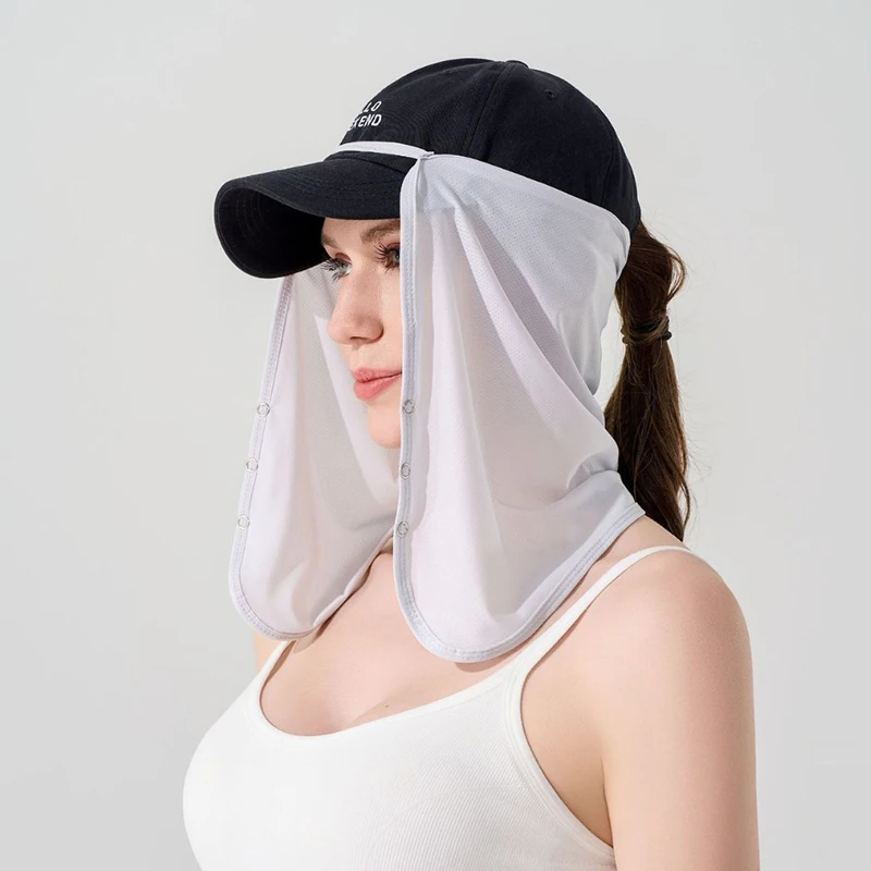 

Для мужчин Кепка с защитой от ультрафиолета Маска Шелковый шарф Открытая защита шеи Солнцезащитная вуаль Солнцезащитная маска Анти-УФ-защита для лица Шарф для лица