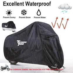 Cubierta protectora Uv para motocicleta, cubierta a prueba de polvo, para YAMAHA TENERE 700, Tenere700, XTZ 700, T700, 2020, 2021