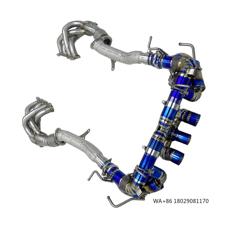 

OEM Full Exhaust for 458 V8 4.5L 2013-2016 Valvetronic Muffler Free Flow Downpipe Stainless Steel Manifold Titanium