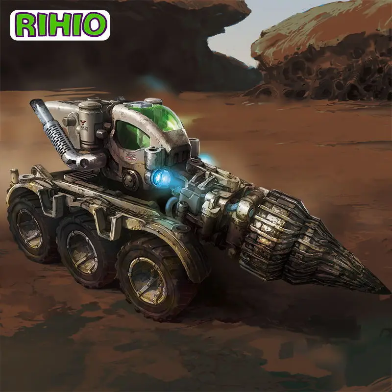 RIHIO Multiabyss Transform NEW-V Robot MM-006 Pangolin Drilling Car 1:60 Assembled Mecha Anime Movie Action Figure Toys Gifts