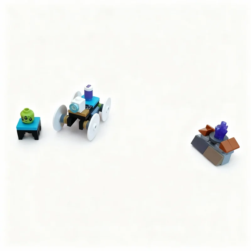 212pcs MOC Space Rover Model Building Blocks Christmas Gift Architecture Toys Birthday Display 3D Art Collection DIY Education