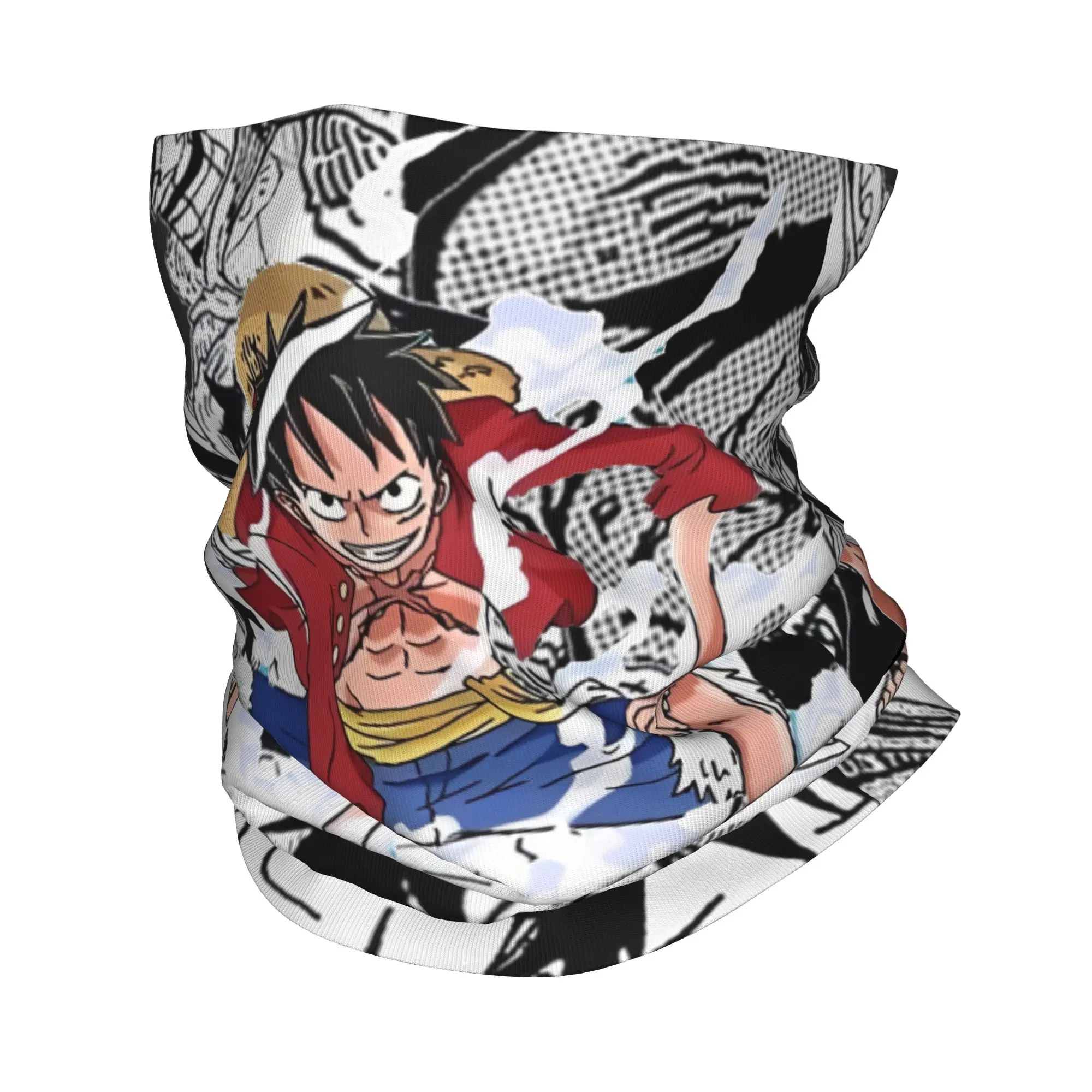 

Monkey-Luffyy Japan Anime Bandana Neck Gaiter Printed One Piece Wrap Scarf Warm Headband Outdoor Sports Unisex Adult All Season