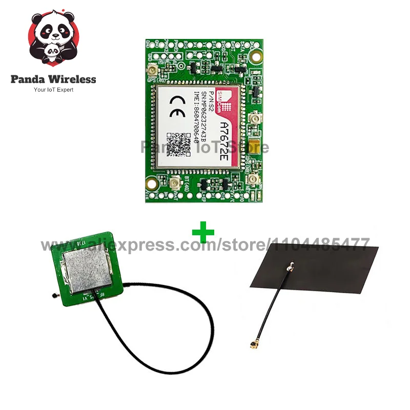 SIMCOM A7672E FASE 4G CAT1 + 2G Core BOARD Чип Qualcomm Макетная плата 23PIN B1/B3/B5/B7/B8/B20/B28 с FPC GPS-антенной