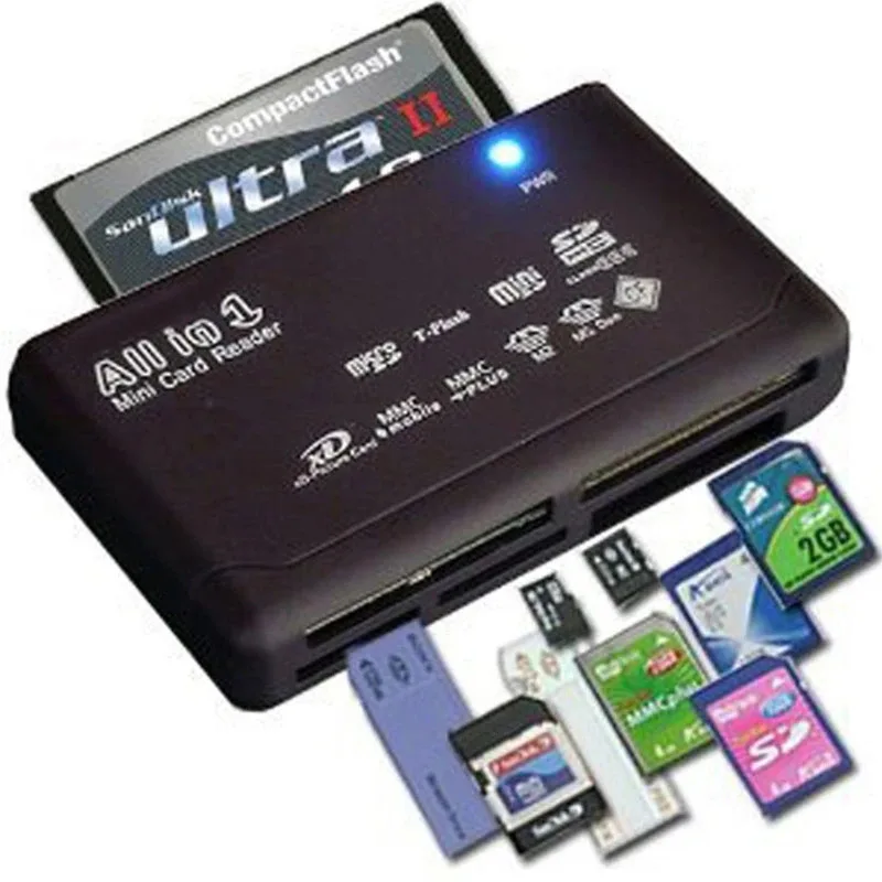 

All-In-One Memory Card Reader For USB External Mini SDHC M2 MMC XD CF
